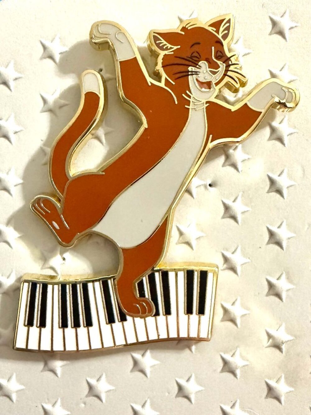 Aristocats Jumbo Gold Chaser PALM O'Malley Piano Disney Pin LE 250
